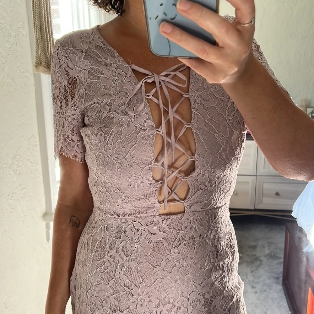 Gorgeous lace lilac Tobi cocktail dress S - Picture 2 of 9